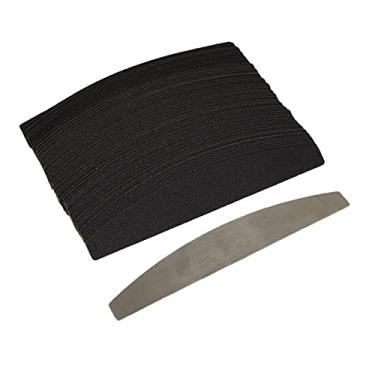 Imagem de Yinhing Conjunto de Lixas de Unha Substituíveis, 100 Peças, rodapé de Aço Inoxidável Com Arquivos Descartáveis ​​para Salão de Beleza, Fácil de Usar e Esterilizar