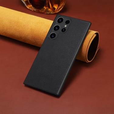 Imagem de Capa de celular fosca de luxo para Samsung S25 Ultra, S24 Plus e S23 (para Galaxy S23+/Preta)