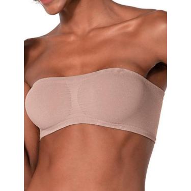 Imagem de Sutiã Bustiê sem Aro e sem Bojo Ultraleve Demillus 61900, Bege