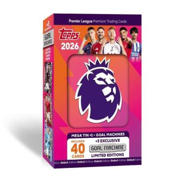 Imagem de Topps Cards PREMIER LEAGUE 2025/26 Mega Lata Goal Machines-Unissex