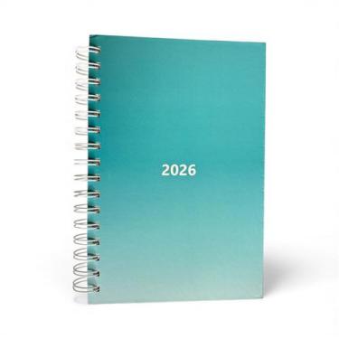 Imagem de Agenda 2026 executiva diária capa dura 168 folhas - KAZ, VERDE TIFANNY