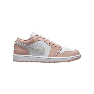 Imagem de Nike Tênis feminino Air Jordan 1 Low (DC0774-120, branco/bege de partícula/osso claro), Branco/partícula bege/osso claro, 39