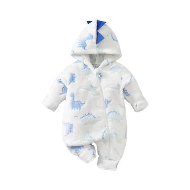 Imagem de Macacão Infantil Masculino Com Estampa De Dinossauro, Roupa Casual De 