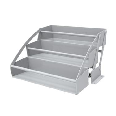 Imagem de ZDJZMGZ Prateleiras removíveis de 3 andares, prateleiras de puxar para baixo para armário de cozinha, placa de economia de espaço para armário superior de eletrodomésticos, suporte de carga de 20 kg