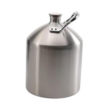 Imagem de Bothyi Garrafa térmica para cerveja em aço inoxidável 304, profissional, portátil, à prova de vazamentos, leve e com alça, ideal para esportes, 5l
