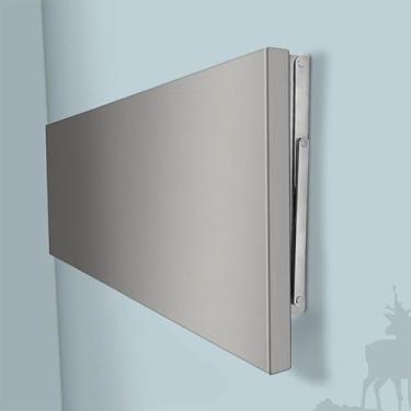 Imagem de Mesa dobrável de aço inoxidável 304, mesa dobrável montada na parede, material de aço inoxidável 304, design dobrável, adequada para escritórios, quartos, salas de estudo, restaurante