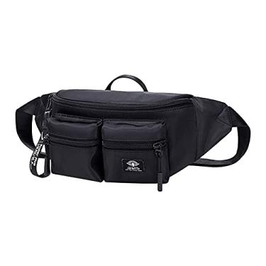 Imagem de Bolsa Cintura Multiuso com Bolso Zíper Alça Ajustável de Cinto Ombro Peito e Case para Academia Treino Viagem Uso Diário Unissex