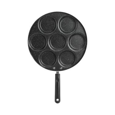 Imagem de Panela Antiaderente De Alumínio Com 7 Cavidades Para Ovos E Hambúrguer