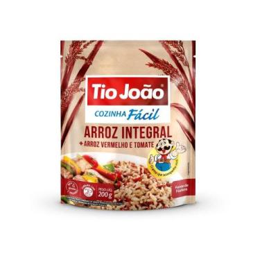 Imagem de Arroz Integral + Arroz Vermelho e Tomate Tio João Cozinha Fácil 200g