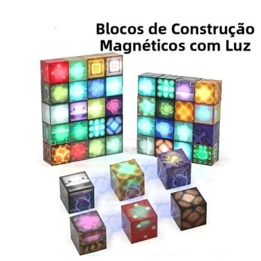 Imagem de Conjunto De Blocos Magnéticos Para Crianças, Mundo Da Mineração, Cubo 