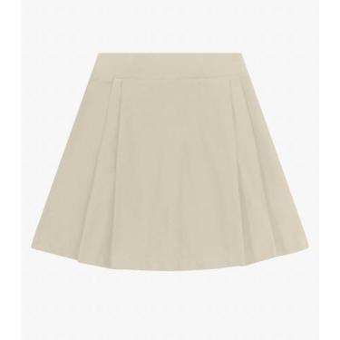 Imagem de Saia Juvenil Curta em Sarja Cotton Minty Bege, 12, Bege