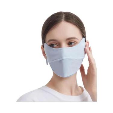 Imagem de Máscara Protetora Solar Feminina De Seda Gelada Com Proteção UV Para M