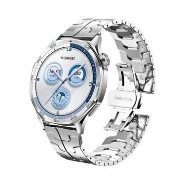 Imagem de Pulseira De Aço Inoxidável Luxuosa Para Huawei Watch GT 6 pro GT5 GT4 