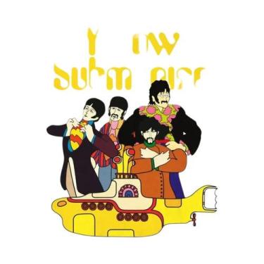 Imagem de Pintura Em Tela Dos Beatles Com Tema De Submarino, Decoração Para Sala