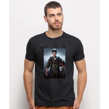 Imagem de Camiseta masculina Preta algodao Top Gun Tom Cruise Filme Famoso