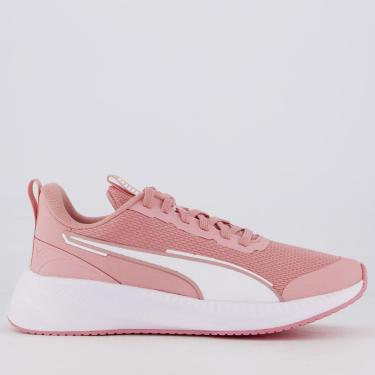 Imagem de Tênis Puma Flyer Lite 3 II Feminino Rosa e Branco-Feminino