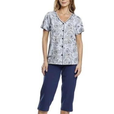 Imagem de Pijama Capri Paulienne 081.75 Feminino Estampado Malha Algodão T. 42/54-Feminino