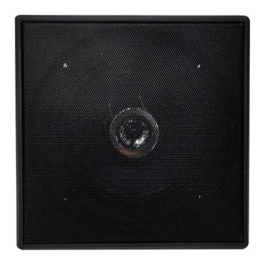 Imagem de Alto Falante Arandela Quadrada Preta Tweeter 70W Som Ambiente para Tet