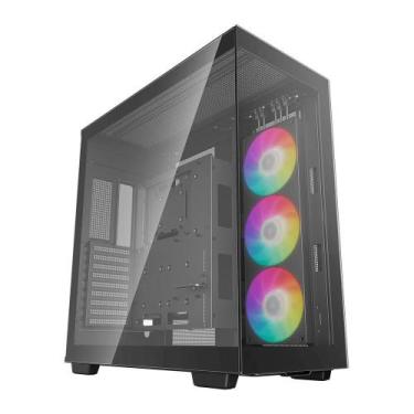 Imagem de Gabinete Gamer Deepcool CH 780, Full Tower, E-ATX, Lateral e Frente em