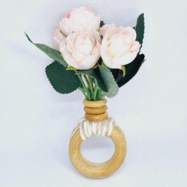 Imagem de Porta Guardanapo Mini Rosas Rosa - Decor Madame Blue