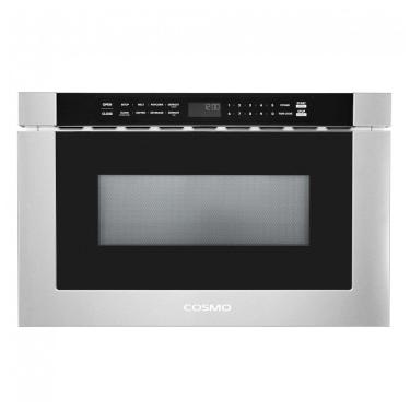 Imagem de Forno micro-ondas gaveta embutir Cosmo inox 34L 1000W 11 níveis de potência 4 programas automáticos trava de segurança 110V