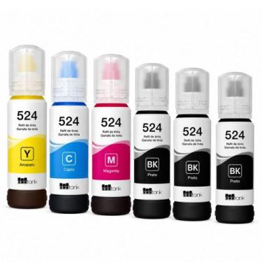 Imagem de Kit 6 Refil compatível T524 p/ L6190 L6580 L6490 - Premium