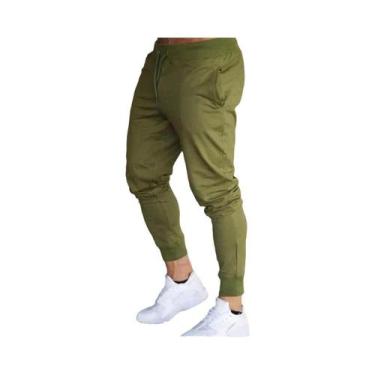 Imagem de Calças De Moletom Slim Fit Masculinas Em Algodão Para Corrida E Muscul
