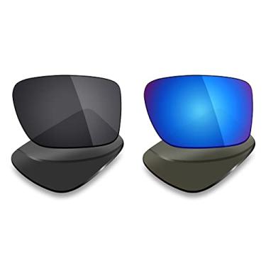 Imagem de 2 pares de lentes polarizadas de substituição da Mryok para óculos de sol Oakley de borda dupla – Opções