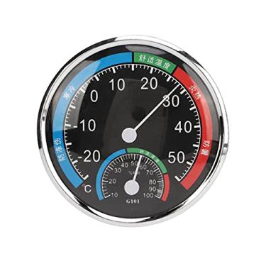 Imagem de G101 Medidor de temperatura de umidade de temperatura e termômetro de ambiente interno para oficinas de produção de pesquisa científica (preto)