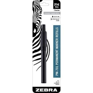 Imagem de Zebra PM-701 Refil de marcador permanente de aço inoxidável, tinta preta, 1 unidade