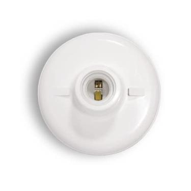 Imagem de Plafon Plafonier Bocal Redondo Branco Soquete E27