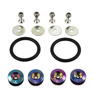 Imagem de JDMSPEED Kit de fixação de liberação rápida para porta-malas de tarugo universal CNC Neo Chrome