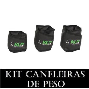Imagem de Kit Caneleira Tornozeleira De Peso 1Kg 2Kg 3Kg - Kl Master Fitness