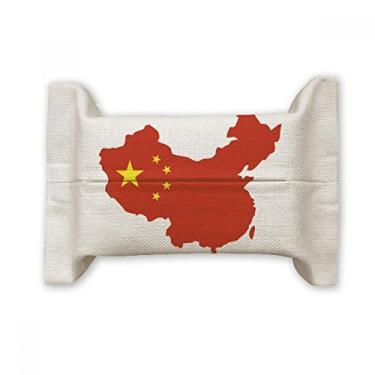 Imagem de Bolsa de linho de algodão com bandeira nacional feita no mapa da China