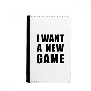 Imagem de Porta-passaporte I Want A New Game Notecase Burse capa carteira porta-cartões