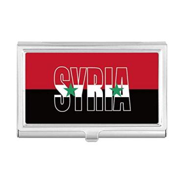 Imagem de Porta-cartões de visita com nome da bandeira da Ásia