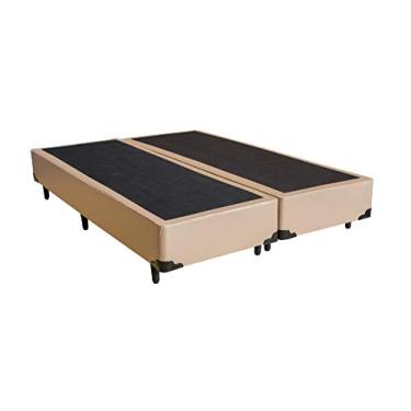 Imagem de Base Box Casal Bipartido Bege 1,38 x 1,88