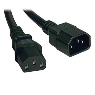 Imagem de Tripp Lite Cabo de extensão de energia resistente 15A, 14AWG (IEC-320-C14 para IEC-320-C13) 60 cm (P005-002)