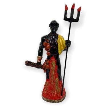 Imagem de Imagem Exu Orixá Estátua Escultura Resina Estatua 17 Cm
