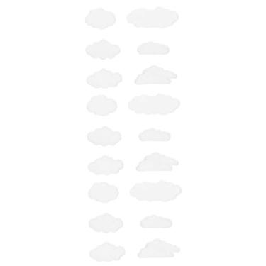 Imagem de Operitacx 18 Pcs costurar adesivos de pano costurar nas nuvens resto de pincel adesivos de letras vestidos remendos de costura acessório de roupa Rosquinha jeans flores roupas