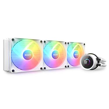 Imagem de Water Cooler NZXT Kraken 360 RGB - 360mm 1.54in. Display, RGB Controller e RGB Fans Branco