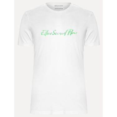 Imagem de Camiseta Ellus Cotton Fine 2nd Floor Foil Classic Branca-Masculino