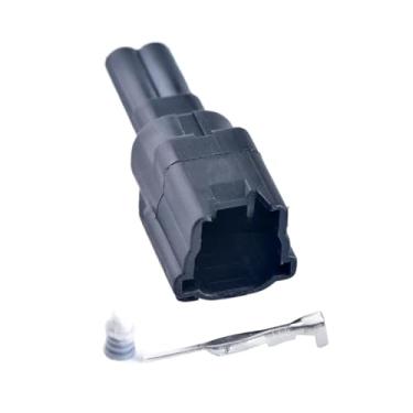 Imagem de Sonda de radar de inversão de carro de 2 pinos se/nsor velocidade da roda ABS se/nsor p/lug 27540XA00A 7282-7770-40 7183-7770-40(Black male)