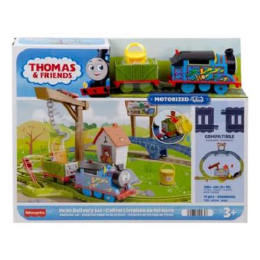 Imagem de Thomas E Seus Amigos Pista Entrega De Pintura -  Locomotiva Motorizada - Mattel