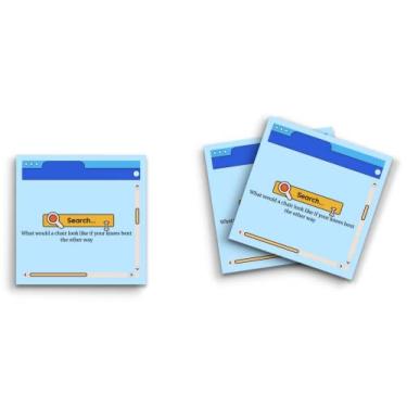 Imagem de Butler in the Home Sticky Notes Pacote com 3 7,6 cm x 7,6 cm, 50 folhas por bloco, mesa de pesquisa por computador - Como seria uma cadeira se seus joelhos dobrassem para o outro lado, blocos de notas