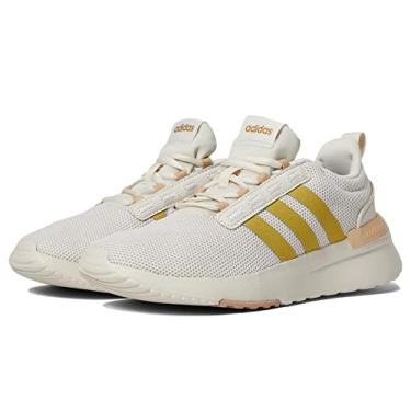 Imagem de adidas Girl's Racer TR 21 (Little Kid/Big Kid) Alumina/Gold Metallic/Magic Beige 6 Big Kid M