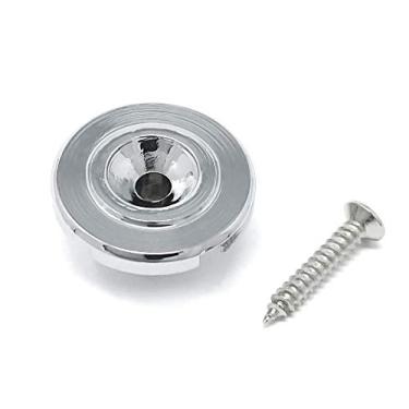 Imagem de Vintage Forge Árvore guia de retentor de corda redonda alta cromada para guitarras baixo Fender Precision Jazz Style e outros com parafuso BSR10-CHR