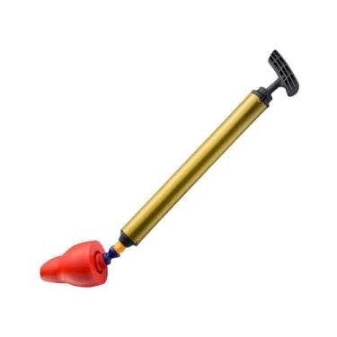 Imagem de Ioensy Desentupidor de vaso sanitário, êmbolo para pia, de alta pressão, êmbolo de drenagem de ar para chuveiro doméstico, Vermelho