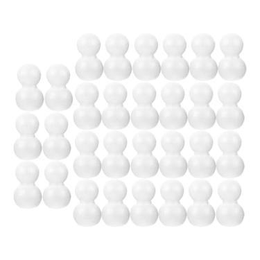 Imagem de YIJU 10 pçs espuma boneco de neve artesanato de natal decorações de modelagem decoração para casa bolas de espuma diy artesanato para o berçário de natal, 9CM