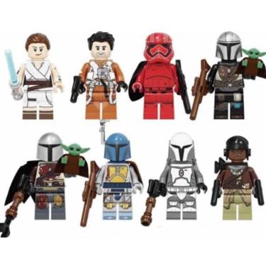 Imagem de Mandalorian Blocos De Montar Boba Fett Baby Yoda Boneco